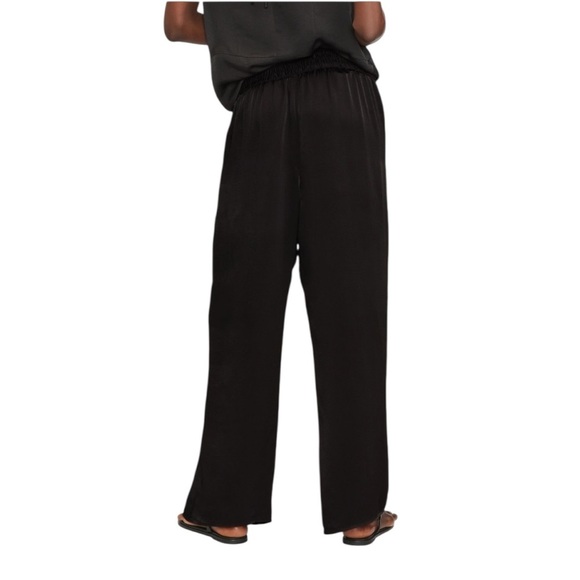 Everlane The Satin Pull-On Pant w/ Pockets. Black Size XS #1638 - Picture 8 of 11